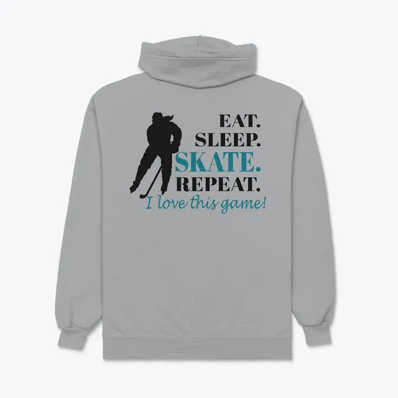 Teal Eat Sleep Skate